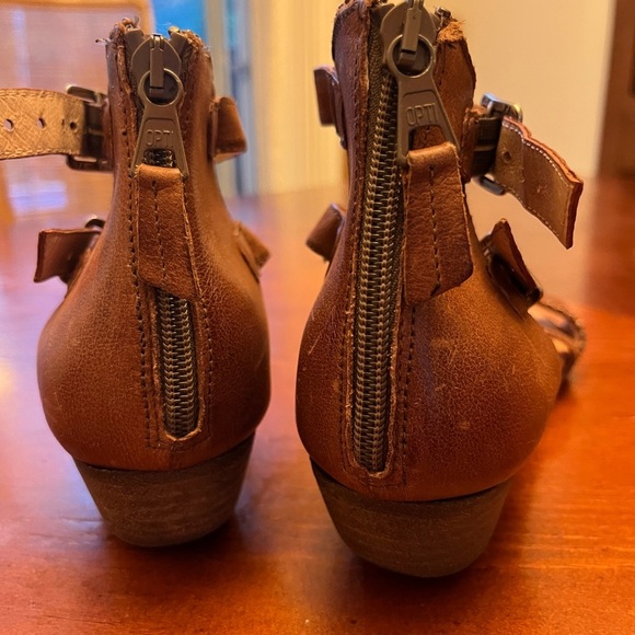 Miz Mooz NYC - Gladiator Sandals Size 41 Cosmo Brandy Brown Studded - Picture 5 of 8